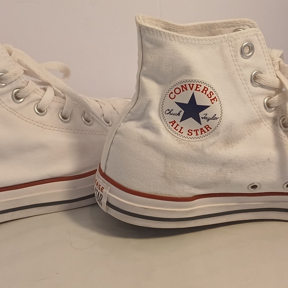 Converse White High-Top Sneakers Style Code M7650 - Picture 4 of 13